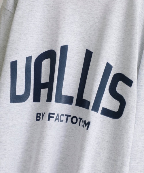 VALLIS by FACTOTUM（ヴァリスバイファクトタム）の「【VALLIS by FACTOTUM】《別注》カレッジロゴ ヘイズプリント クルーネックロンT（Tシャツ/カットソー・メンズ・アイボリー/ブラック/アッシュグレー/グレイッシュブルー・M/L）」の16枚目の写真