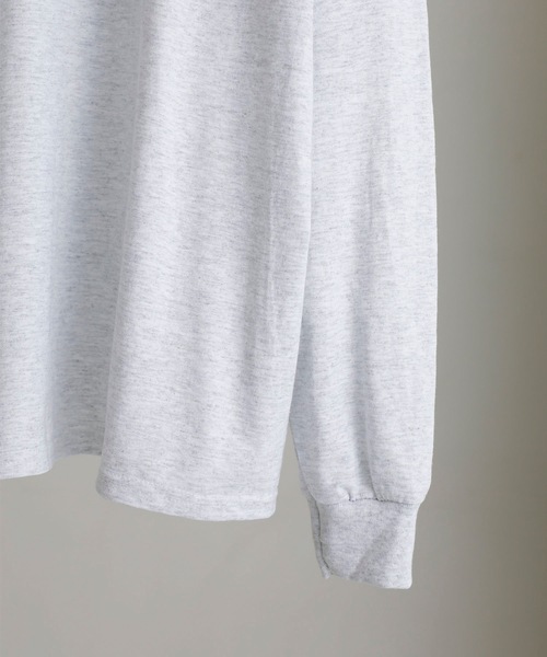 VALLIS by FACTOTUM（ヴァリスバイファクトタム）の「【VALLIS by FACTOTUM】《別注》カレッジロゴ ヘイズプリント クルーネックロンT（Tシャツ/カットソー・メンズ・アイボリー/ブラック/アッシュグレー/グレイッシュブルー・M/L）」の14枚目の写真