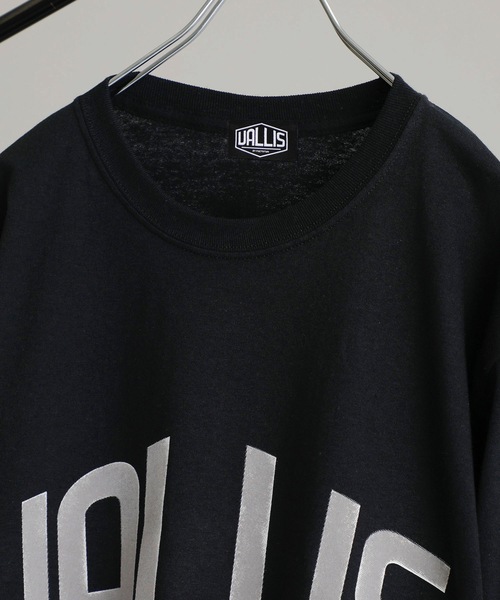 VALLIS by FACTOTUM（ヴァリスバイファクトタム）の「【VALLIS by FACTOTUM】《別注》カレッジロゴ ヘイズプリント クルーネックロンT（Tシャツ/カットソー・メンズ・アイボリー/ブラック/アッシュグレー/グレイッシュブルー・M/L）」の6枚目の写真