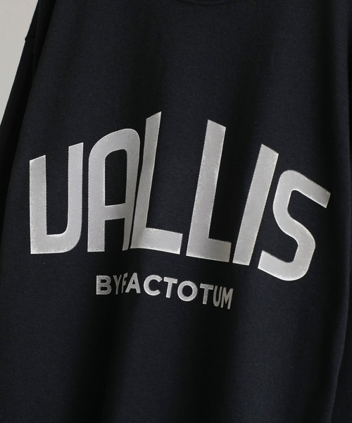 VALLIS by FACTOTUM（ヴァリスバイファクトタム）の「【VALLIS by FACTOTUM】《別注》カレッジロゴ ヘイズプリント クルーネックロンT（Tシャツ/カットソー・メンズ・アイボリー/ブラック/アッシュグレー/グレイッシュブルー・M/L）」の21枚目の写真