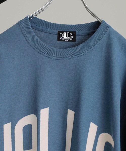 VALLIS by FACTOTUM（ヴァリスバイファクトタム）の「【VALLIS by FACTOTUM】《別注》カレッジロゴ ヘイズプリント クルーネックロンT（Tシャツ/カットソー・メンズ・アイボリー/ブラック/アッシュグレー/グレイッシュブルー・M/L）」の11枚目の写真