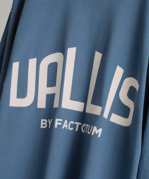 VALLIS by FACTOTUM（ヴァリスバイファクトタム）の「【VALLIS by FACTOTUM】《別注》カレッジロゴ ヘイズプリント クルーネックロンT（Tシャツ/カットソー・メンズ・アイボリー/ブラック/アッシュグレー/グレイッシュブルー・M/L）」の17枚目の写真