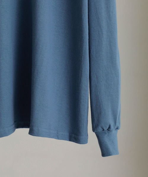 VALLIS by FACTOTUM（ヴァリスバイファクトタム）の「【VALLIS by FACTOTUM】《別注》カレッジロゴ ヘイズプリント クルーネックロンT（Tシャツ/カットソー・メンズ・アイボリー/ブラック/アッシュグレー/グレイッシュブルー・M/L）」の15枚目の写真