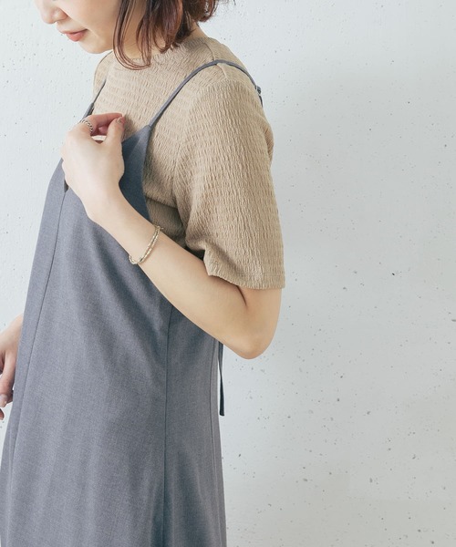 URBAN RESEARCH ROSSO（アーバンリサーチロッソ）の「バックスリットリンクルTシャツ（Tシャツ/カットソー・レディース・ブラック/ベージュ/グリーン系その他・FREE）」の18枚目の写真