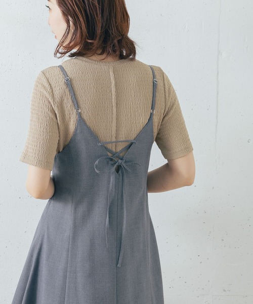 URBAN RESEARCH ROSSO（アーバンリサーチロッソ）の「バックスリットリンクルTシャツ（Tシャツ/カットソー・レディース・ブラック/ベージュ/グリーン系その他・FREE）」の19枚目の写真