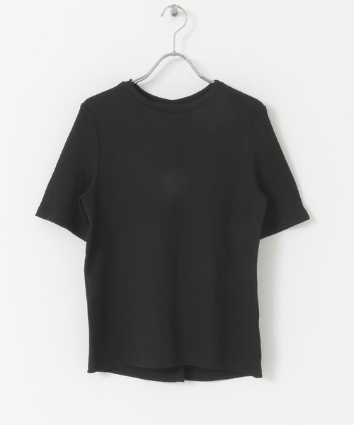 URBAN RESEARCH ROSSO（アーバンリサーチロッソ）の「バックスリットリンクルTシャツ（Tシャツ/カットソー・レディース・ブラック/ベージュ/グリーン系その他・FREE）」の6枚目の写真