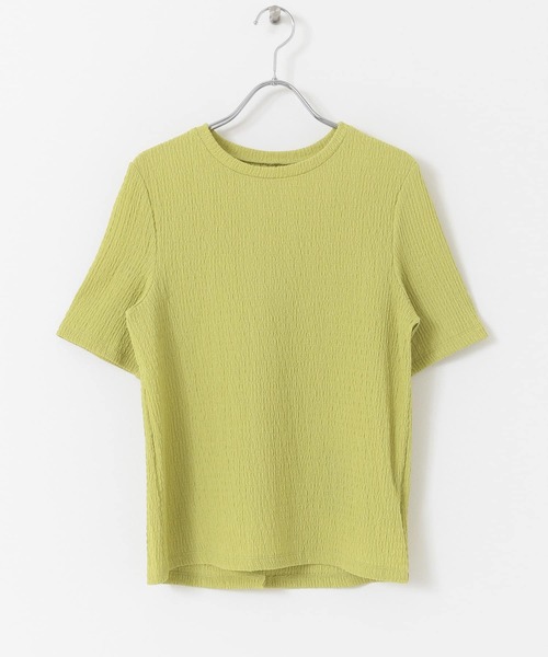 URBAN RESEARCH ROSSO（アーバンリサーチロッソ）の「バックスリットリンクルTシャツ（Tシャツ/カットソー・レディース・ブラック/ベージュ/グリーン系その他・FREE）」の7枚目の写真