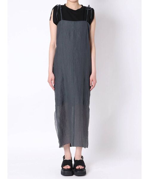 EMODA（エモダ）の「Wフェイスレイヤーワンピース（ワンピース・レディース・ベージュ/グレー/ブラック・FREE）」の11枚目の写真