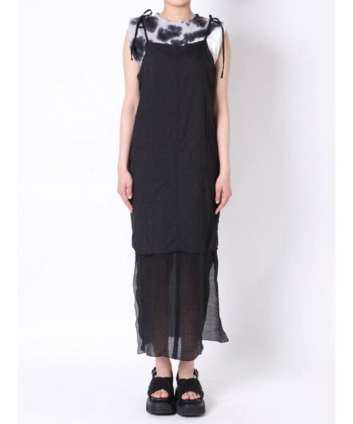 EMODA（エモダ）の「Wフェイスレイヤーワンピース（ワンピース・レディース・ベージュ/グレー/ブラック・FREE）」の12枚目の写真