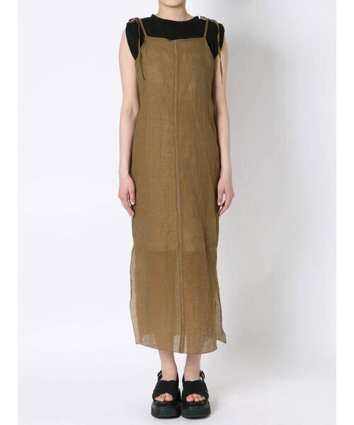 EMODA（エモダ）の「Wフェイスレイヤーワンピース（ワンピース・レディース・ベージュ/グレー/ブラック・FREE）」の15枚目の写真