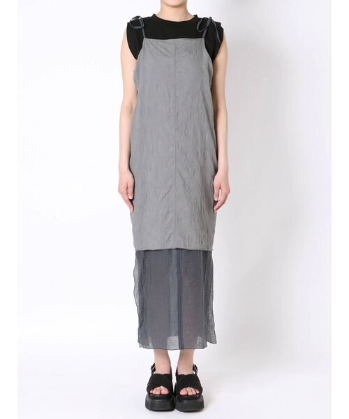EMODA（エモダ）の「Wフェイスレイヤーワンピース（ワンピース・レディース・ベージュ/グレー/ブラック・FREE）」の22枚目の写真