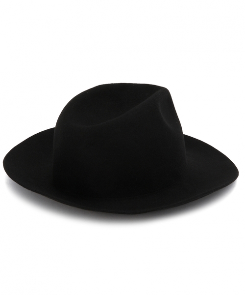 green label relaxing(グリーンレーベルリラクシング)の「FELT WIDE ブリムハット ◆(ハット・メンズ・ブラック/ライトグレー・フリー)」の4枚目の写真