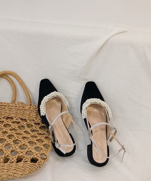 LAC-VERT（ラック・ヴェール）の「パールミュールパンプス（パンプス・レディース・ブラック・S/M/L）」の17枚目の写真