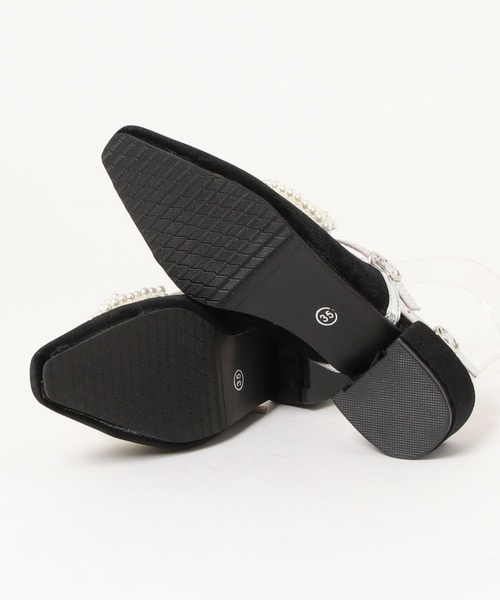 LAC-VERT（ラック・ヴェール）の「パールミュールパンプス（パンプス・レディース・ブラック・S/M/L）」の12枚目の写真