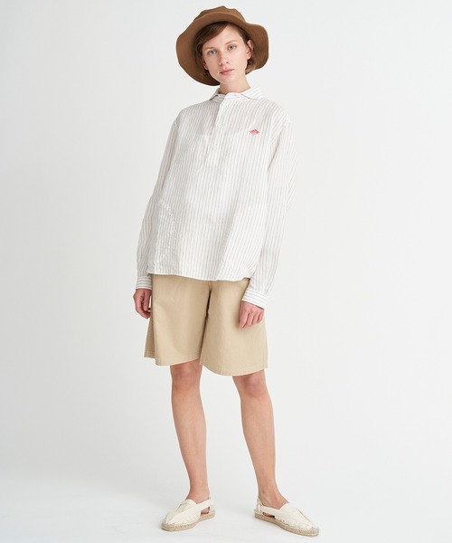 DANTON（ダントン）の「【DANTON】コットンリネン イージーショーツ CLB WOMEN（その他パンツ・レディース・ベージュ/カーキ/ブルー・36）」の15枚目の写真