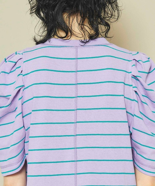 イネラ ボーダータックショルダートップス INella 完売色 INella（イネラ）の「【INella(イネラ)】ボーダータック