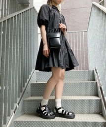 Figments | ティアードシャツワンピース(ワンピース)