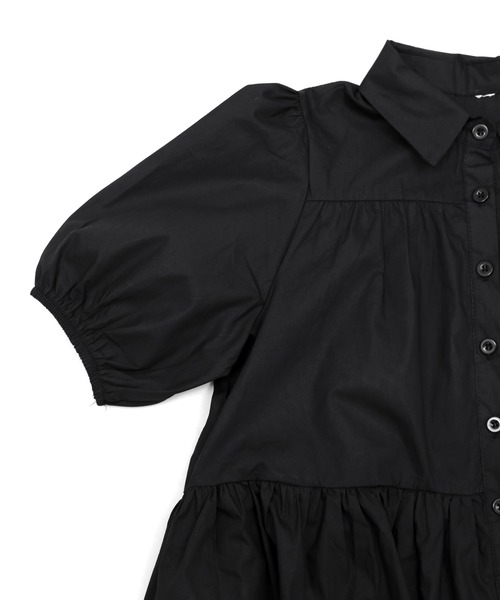 Figments（フィグメンツ）の「ティアードシャツワンピース（ワンピース・レディース・ホワイト/ブラック・FREE）」の13枚目の写真