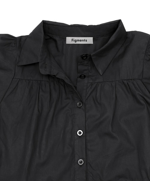 Figments（フィグメンツ）の「ティアードシャツワンピース（ワンピース・レディース・ホワイト/ブラック・FREE）」の15枚目の写真