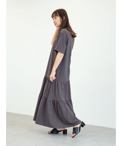 Sugar spoon(シュガースプーン)の「・SUGAR SPOON ティアードカットワンピース*(ワンピース・レディース・チャコールグレー/ライトブラウン/モカ・FREE)」の10枚目の写真