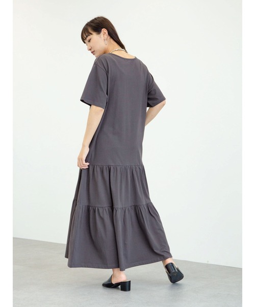 Sugar spoon(シュガースプーン)の「・SUGAR SPOON ティアードカットワンピース*(ワンピース・レディース・チャコールグレー/ライトブラウン/モカ・FREE)」の16枚目の写真