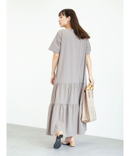 Sugar spoon(シュガースプーン)の「・SUGAR SPOON ティアードカットワンピース*(ワンピース・レディース・チャコールグレー/ライトブラウン/モカ・FREE)」の15枚目の写真