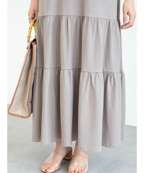 Sugar spoon(シュガースプーン)の「・SUGAR SPOON ティアードカットワンピース*(ワンピース・レディース・チャコールグレー/ライトブラウン/モカ・FREE)」の11枚目の写真