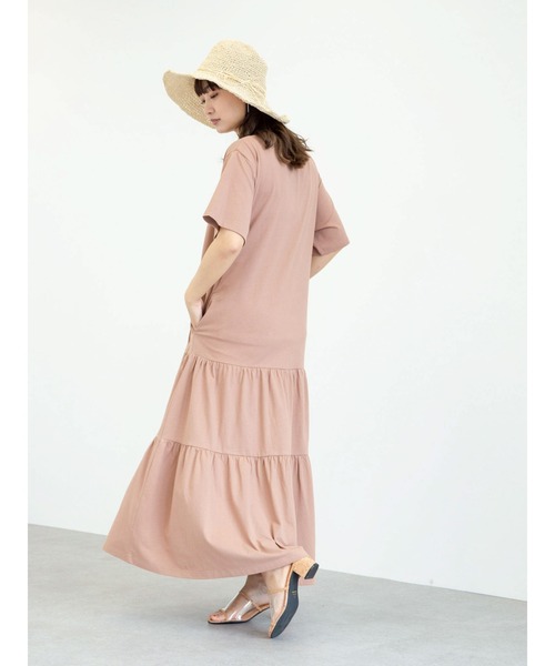 Sugar spoon(シュガースプーン)の「・SUGAR SPOON ティアードカットワンピース*(ワンピース・レディース・チャコールグレー/ライトブラウン/モカ・FREE)」の7枚目の写真