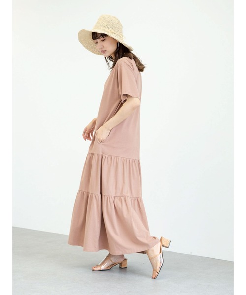 Sugar spoon(シュガースプーン)の「・SUGAR SPOON ティアードカットワンピース*(ワンピース・レディース・チャコールグレー/ライトブラウン/モカ・FREE)」の5枚目の写真