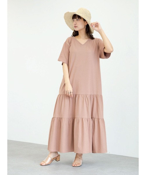 Sugar spoon(シュガースプーン)の「・SUGAR SPOON ティアードカットワンピース*(ワンピース・レディース・チャコールグレー/ライトブラウン/モカ・FREE)」の13枚目の写真