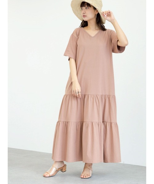 Sugar spoon(シュガースプーン)の「・SUGAR SPOON ティアードカットワンピース*(ワンピース・レディース・チャコールグレー/ライトブラウン/モカ・FREE)」の20枚目の写真