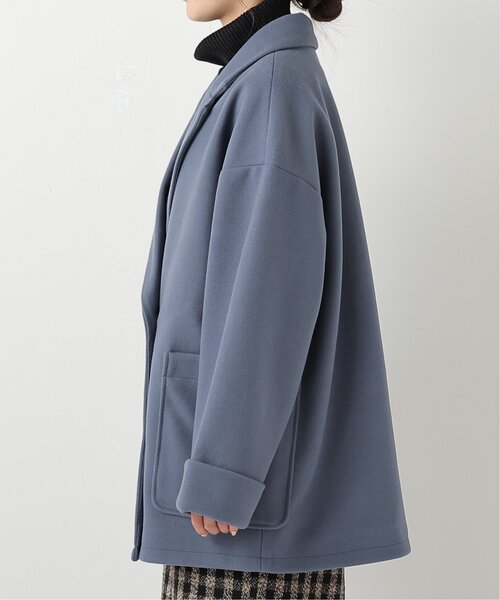 frames RAY CASSIN（フレームスレイカズン）の「ニットモッサ　ビッグダブルテーラードジャケット（その他アウター・レディース・グレー/ブルー/モカ・FREE）」の11枚目の写真