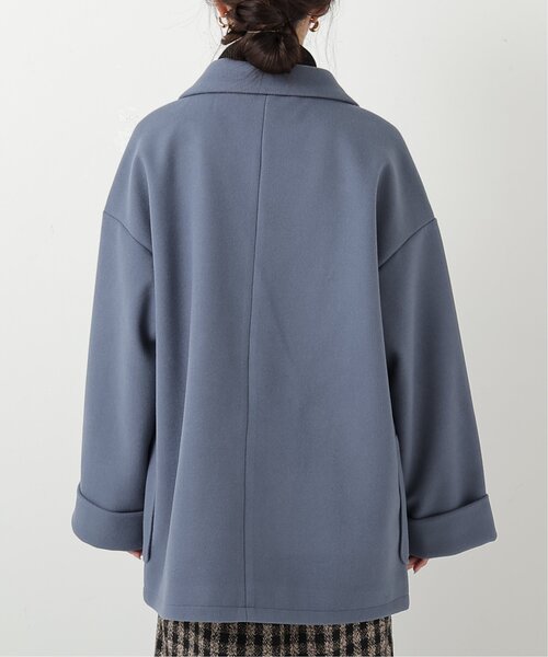 frames RAY CASSIN（フレームスレイカズン）の「ニットモッサ　ビッグダブルテーラードジャケット（その他アウター・レディース・グレー/ブルー/モカ・FREE）」の12枚目の写真