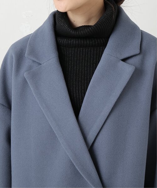 frames RAY CASSIN（フレームスレイカズン）の「ニットモッサ　ビッグダブルテーラードジャケット（その他アウター・レディース・グレー/ブルー/モカ・FREE）」の14枚目の写真