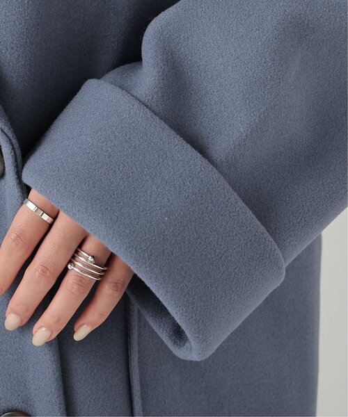 frames RAY CASSIN（フレームスレイカズン）の「ニットモッサ　ビッグダブルテーラードジャケット（その他アウター・レディース・グレー/ブルー/モカ・FREE）」の16枚目の写真