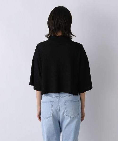 JEANASIS(ジーナシス)の「アソートカットポロSS/955381(ポロシャツ・レディース・ホワイト/ブラック/グリーン・FREE)」の9枚目の写真