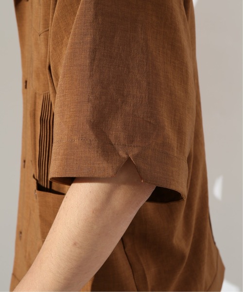 JOURNAL STANDARD relume(ジャーナルスタンダード レリューム)の「ビッグシルエット キューバシャツ(シャツ/ブラウス・メンズ・ブラック/アイボリー/ブラウン・MEDIUM/LARGE)」の14枚目の写真