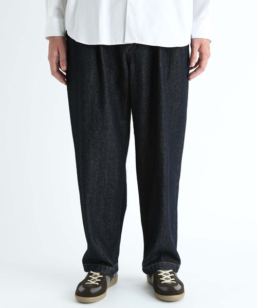 ADAM ET ROPE'（アダムエロペ）の「ドライタッチ デニムワイドバギーパンツ/UNISEX（デニムパンツ・メンズ・ブルー系その他3/ネイビー/ホワイト・L/XL/M）」の11枚目の写真