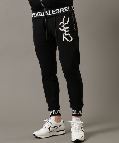1piu1uguale3 RELAX(ウノピュウノウグァーレトレリラックス)の「【別注】1PIU1UGUALE3 RELAX/ウノピゥ ウノ ウグァーレ トレ リラックス/RIB LOGO JOGGER(スウェットパンツ・メンズ・ブラック/グレー・SMALL/MEDIUM/LARGE/X-LARGE/XX-LARGE)」の15枚目の写真