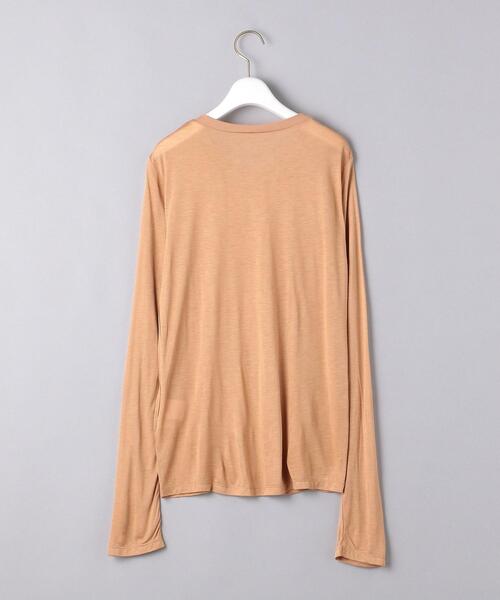 ベースレンジ BASERANGE 長袖Tシャツ ベージュ×オレンジ サイズ：M BASERANGE tシャツ 「BASERANGE/ベースレンジ」LONG SLEEVE TEE