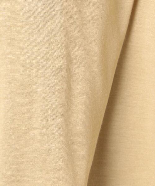 BASERANGE（ベースレンジ）の「＜BASERANGE（ベースレンジ）＞CLC ロングスリーブ カットソー（Tシャツ/カットソー・レディース・ベージュ/ブラック/クリーム・SMALL）」の10枚目の写真