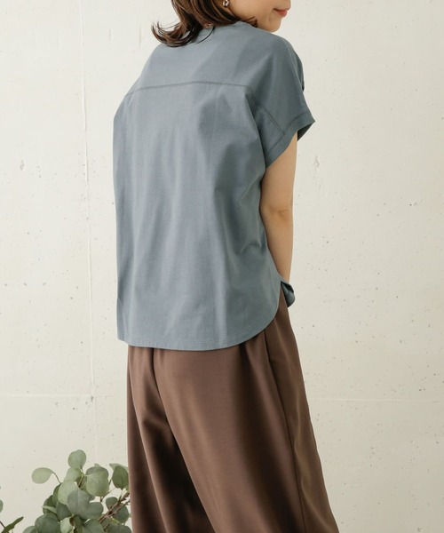 「URBAN RESEARCH DOORS」 半袖シャツ ONE ブルー レディース URBAN RESEARCH DOORS 「URBAN DOORS」 半袖ブラウス ONE ブルー