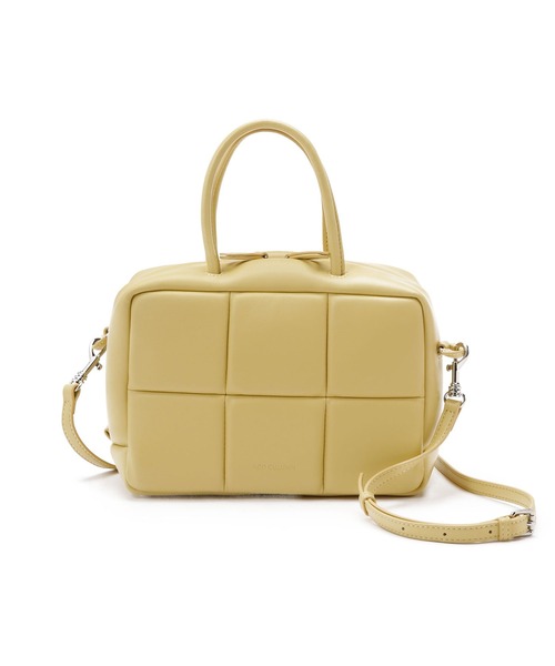 ADD CULUMN（アドカラム）の「ADD CULUMN/パフボストンバッグ（ボストンバッグ・レディース・ブラウン/イエロー/ブラック・FREE）」の17枚目の写真