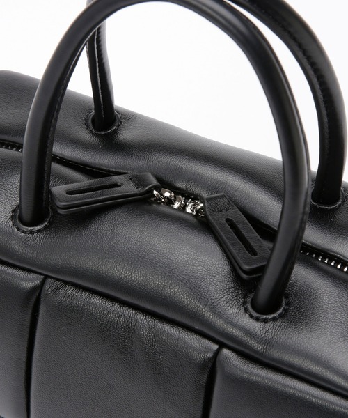 ADD CULUMN（アドカラム）の「ADD CULUMN/パフボストンバッグ（ボストンバッグ・レディース・ブラウン/イエロー/ブラック・FREE）」の19枚目の写真