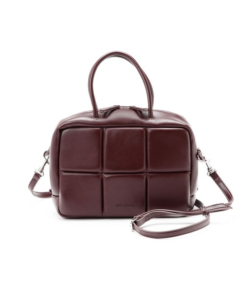 ADD CULUMN（アドカラム）の「ADD CULUMN/パフボストンバッグ（ボストンバッグ・レディース・ブラウン/イエロー/ブラック・FREE）」の14枚目の写真