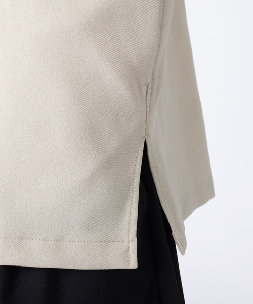 MYSELF ABAHOUSE(マイセルフアバハウス)の「【MYSELF ABAHOUSE】POLY WOOLLY TWILL ポリウーリーツイル オーバーサイズ ブッチャーシャツ(シャツ/ブラウス・メンズ・ベージュ/グレイッシュベージュ/カーキ/グレイッシュブルー・46/48)」の14枚目の写真