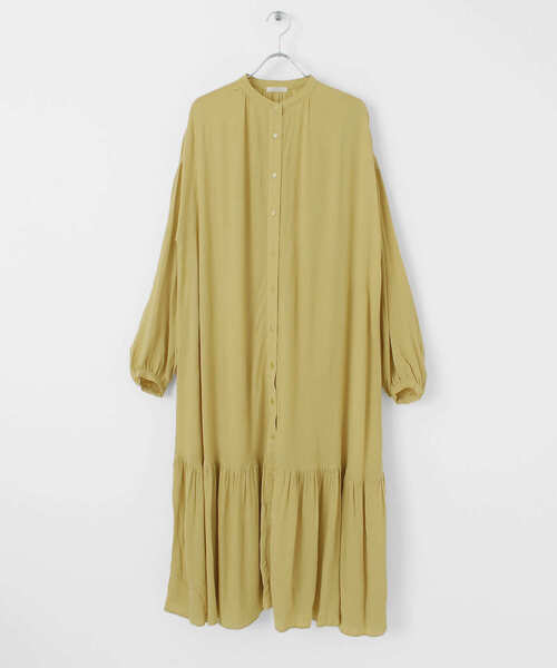 ITEMS URBANRESEARCH(アイテムズ アーバンリサーチ)の「ヨウリュウティアードワンピース(ワンピース・レディース・オフホワイト/イエロー/ブラック・FREE)」の9枚目の写真