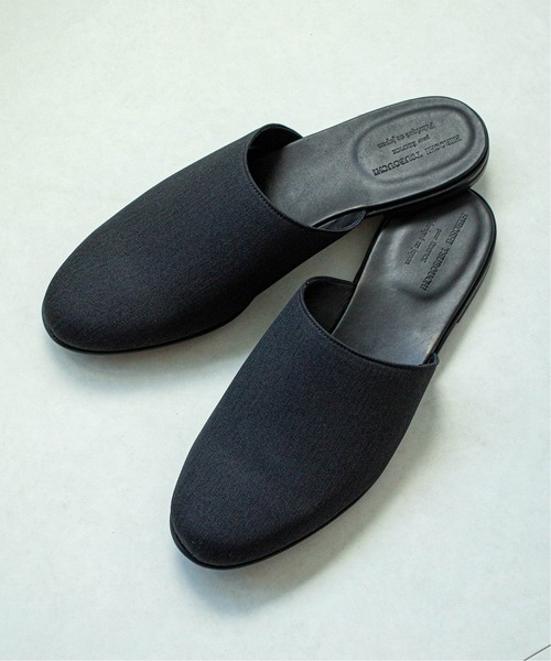 HIROSHI TSUBOUCHI（ヒロシツボウチ）の「【HIROSHI TSUBOUCHI / ヒロシツボウチ】別注 ヘリンボン スリッパー（その他シューズ・メンズ・ブラック/グレー/ベージュ・10/9/8）」の2枚目の写真