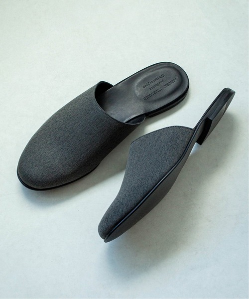 HIROSHI TSUBOUCHI（ヒロシツボウチ）の「【HIROSHI TSUBOUCHI / ヒロシツボウチ】別注 ヘリンボン スリッパー（その他シューズ・メンズ・ブラック/グレー/ベージュ・10/9/8）」の4枚目の写真