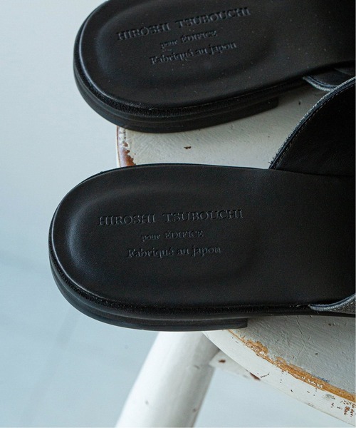 HIROSHI TSUBOUCHI（ヒロシツボウチ）の「【HIROSHI TSUBOUCHI / ヒロシツボウチ】別注 ヘリンボン スリッパー（その他シューズ・メンズ・ブラック/グレー/ベージュ・10/9/8）」の10枚目の写真